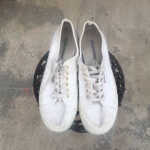 Platform Superga White Sneakers